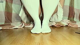 my beautiful legs with red nails