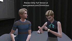 Wild Threesome with Girlfriend and Hot Stepmom.