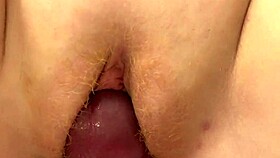 Neighbor's daughter moans during tight pussy fucking in homemade close-up