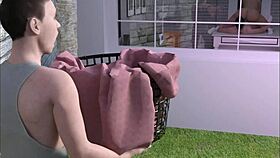 in this 3d comic, a busty big ass mature cheats with a monster cock