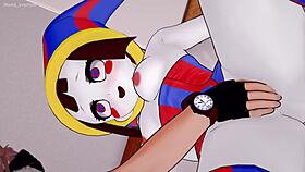 Pomni strips towel to fuck better uncensored!