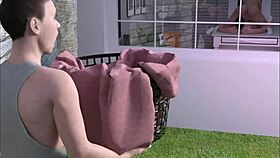 in this 3d comic, a busty big ass mature cheats with a monster cock