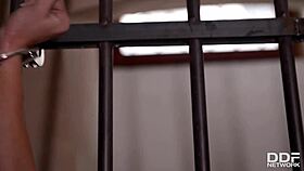 Sienna Day screams from humiliation during anal stuffing in prison cell