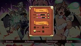 Get to work, succubus chan, in hentai game undressing giant waifu