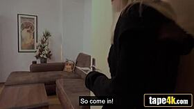 Fucking cuckold's hot pregnant girlfriend for quick cash in Czech streets