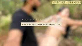 산 cardio 계획했지만 라티나 걸레를 야외 자지 타기로 설득