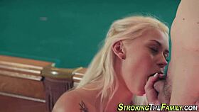 Tat Stepteen Throating Father-In-Law Deeply