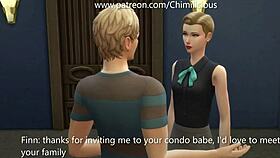 Wild Threesome with Girlfriend and Hot Stepmom.