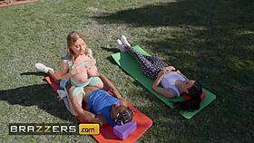 Yoga Teacher Brandy Renee Stretched By Damion's Big Cock!