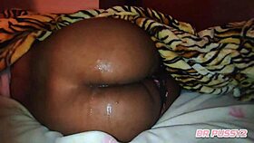 lover leaves the ebony angolana for the cuckold to see