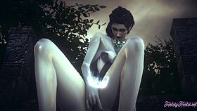 Lady Dimitresku Fingers Herself And Squirts Passionately In The Rain