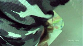 Blonde Slut Sucks Interracial Cock Gangbang