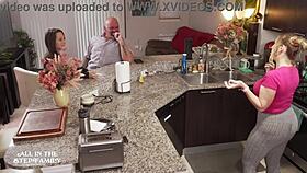 Freya von doom visits stepdad and new wife