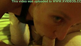 Detailed Blowjob And Cumshot All Over Brunette's Face In Bed