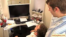 kelan carr sucking hunks in gay office blowjob 🔥
