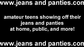 Don't these tight jeans just cling to my teen body perfectly?