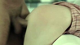 Bratty stepdaughter Demi Hawks gets punished by stepdad Seth Gamble in rough DDLG masterpiece.