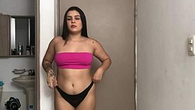 Want To Flash Your Stepsister's Big Latina Tits?