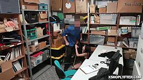 Isabella Nice Handles Officer's Big Cock At Work In Office