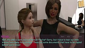 A Wife and Stepmother 26 - Teen 18+ Brunette MILF with Big Ass in Homemade Game