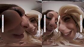 two chicks at once in vr with kenna and veronica