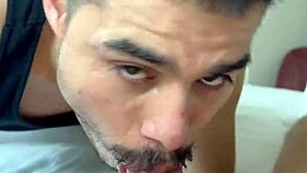 Hung man makes me suck his cock before fucking my hairy hole part 3