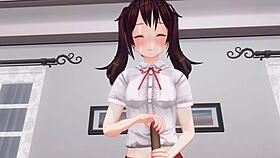 Uh, my lil sis in anime keeps teasing my anal while edging me... uncensored!