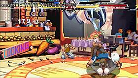 Brian battles Shokuhou in hentai cumshot action