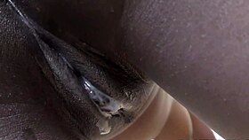 you see this ebony babe bent over for doggystyle creampie?