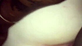 Slut bent over takes backshots in doggystyle creampie