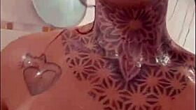 redhead with big tits and tan lines shows off her ass in pov close up