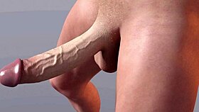 Huge White Dick Bouncing Shock!