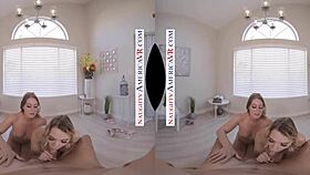 two chicks at once in vr with kenna and veronica