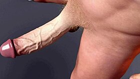 Huge White Dick Bouncing Shock!