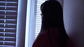 brookeskye heads to the rooftop to rub her pussy to orgasm