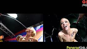 Piss Drenched Ho Gets Facial in Wild Orgy! 😱