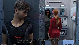 Teen nearly caught in lesbian encounter with big tits indian milf in stranded in space 72.