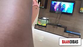 Brazilian Blonde Provokes Wet Pussy Fucking