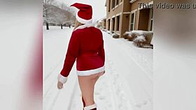 horny teen stepdaughter flaunts sexy christmas outfit