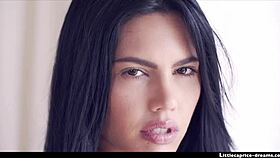 Apolonia and young Caprice explore first touch in sensual play