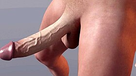 Huge White Dick Bouncing Shock!