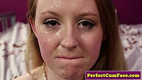 Young Euro Girl Gets Facial From Older Man