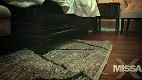 Foreign exchange student cheats with lesbian toys and fingering