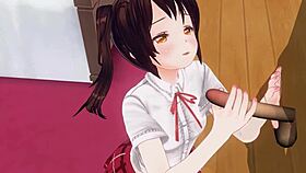 Uh, my lil sis in anime keeps teasing my anal while edging me... uncensored!