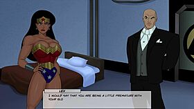 in something unlimited, wonder woman gets fucked by lex luthor's huge cock, clothes ripped in cheating scene