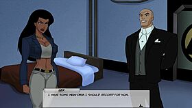 in something unlimited, wonder woman gets fucked by lex luthor's huge cock, clothes ripped in cheating scene