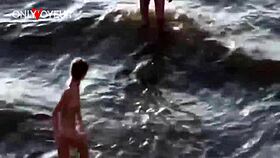 I Saw This Very Hot Teen 18+ Babe Getting Hammered Into The Beach Sand, And It Was So Intense With Her Natural Tits Bouncing And Pussy Exposed.