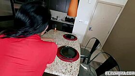 Hot MILF Reagan Foxx Gets Hammered By Stepson's Huge Cock