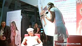 Hot Stripper Nurse on Stage Says, I’m Swallowing This Cock Right Now for You.