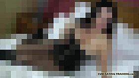 it gets me so wet watching you eat your own cum in this femdom pov 😏